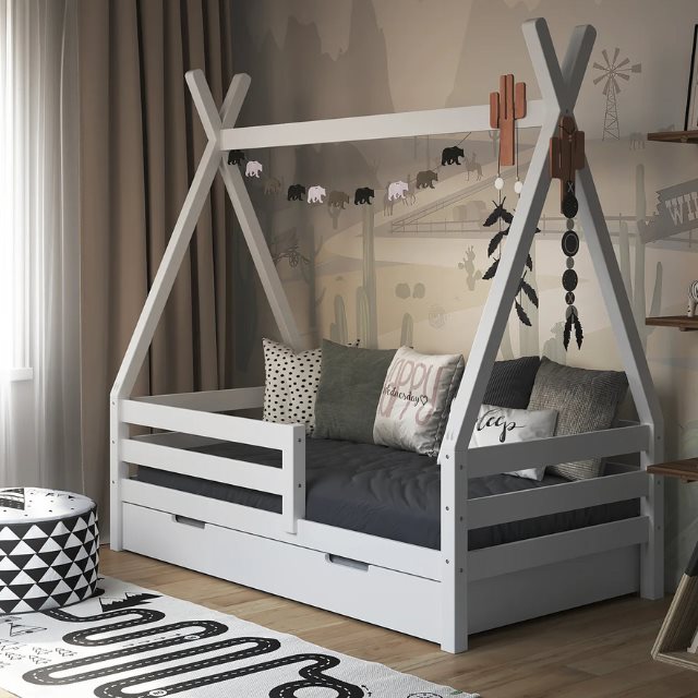 PROFILNA Luca μοντεσόρι παιδικό κρεβάτι μασίφ ΟΞΙΑ - Image 1