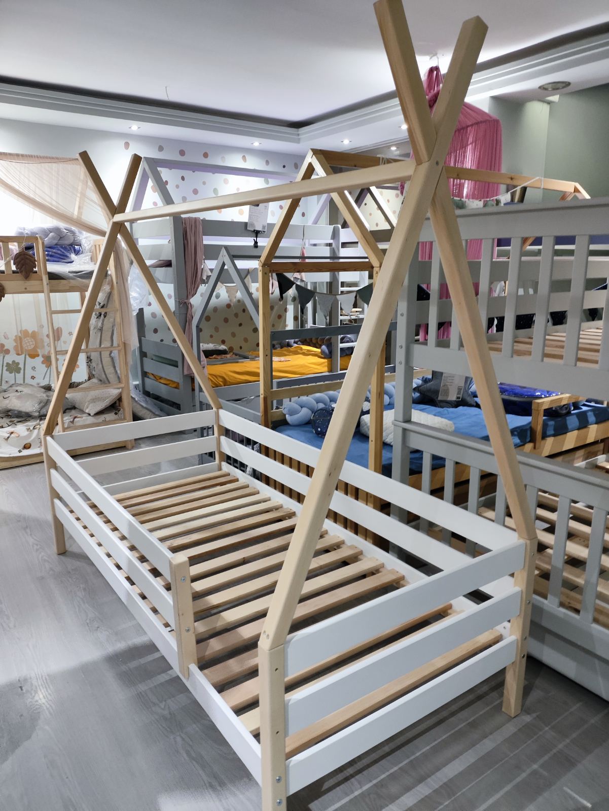 indi tipi Luca μοντεσόρι παιδικό κρεβάτι μασίφ ΟΞΙΑ - Image 4