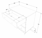 Βρεφική συρταριέρα Babushka Olive - Image 2