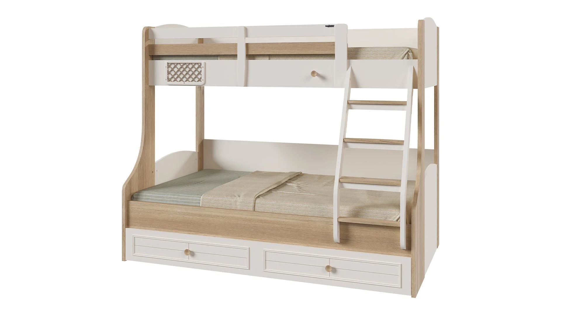 0005-ranza ALEGRA - Ημίδιπλη Κουκέτα με συρόμενο έξτρα κρεβάτι - Image 6