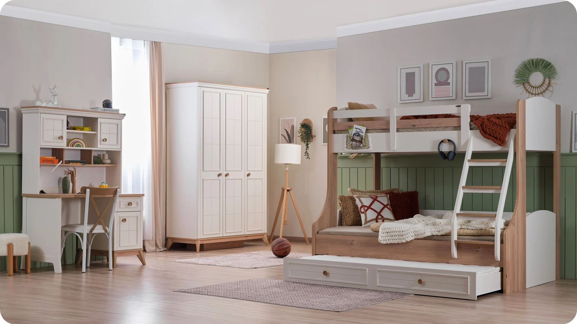 4-copy ALEGRA - Ημίδιπλη Κουκέτα με συρόμενο έξτρα κρεβάτι - Image 4