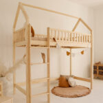 Υπερυψωμένη κουκέτα Bianco Loft Μασίφ Ξύλο - Image 5