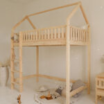 Υπερυψωμένη κουκέτα Bianco Loft Μασίφ Ξύλο - Image 3