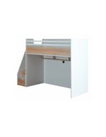 JOKER παιδική κουκέτα ΛΕΥΚΟ / ΓΚΡΙ για στρώμα 100 X 200 - Image 3