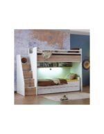 JOKER παιδική κουκέτα ΛΕΥΚΟ / ΓΚΡΙ για στρώμα 100 X 200 - Image 2