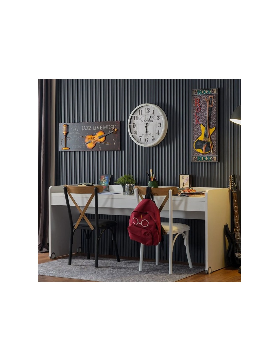 joker-fysiko-6 JOKER Πολυμορφική Παιδική Κουκέτα Λευκή / Φυσικό για στρώματα 200×100 - Image 2