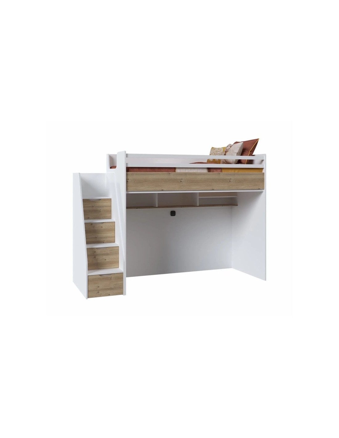 joker-fysiko JOKER Πολυμορφική Παιδική Κουκέτα Λευκή / Φυσικό για στρώματα 200×100 - Image 7