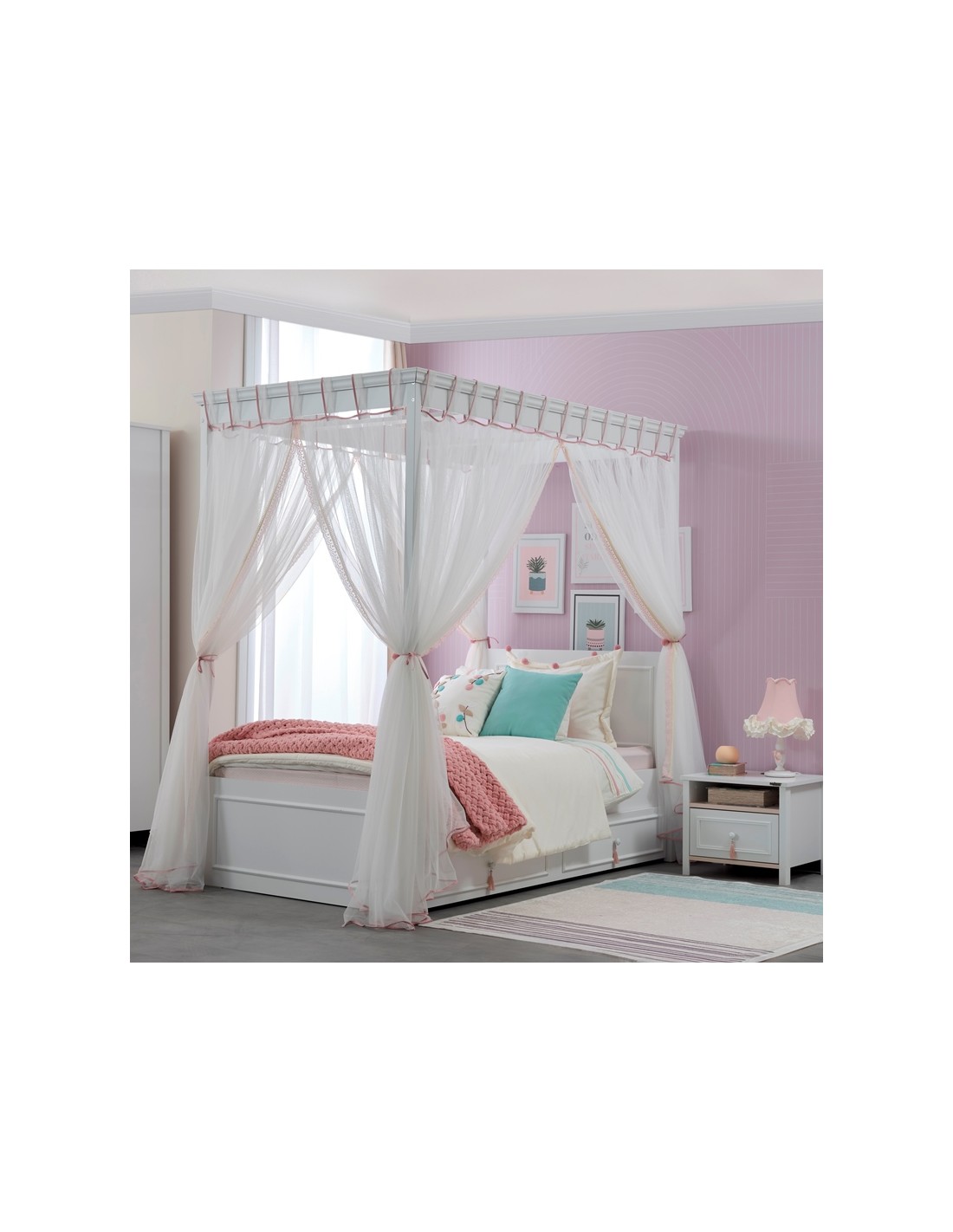 krevati alya me ourano touli Κρεβάτι Alya με ουρανό - Image 4