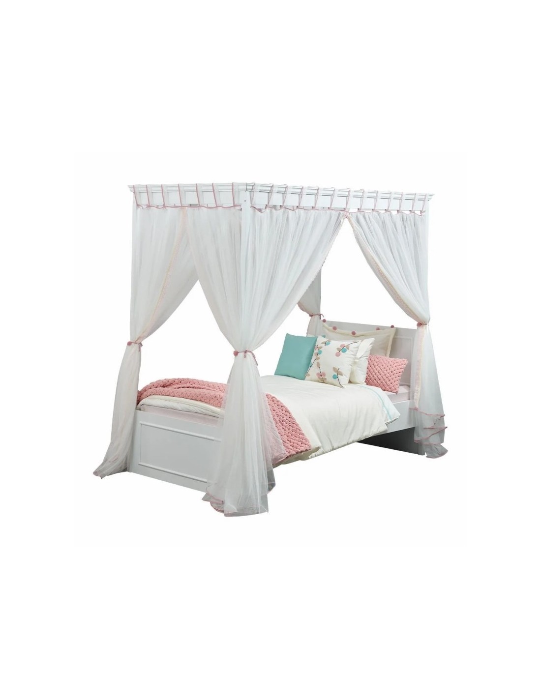 krevati alya me touli Κρεβάτι Alya με ουρανό - Image 1