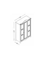 Τρίφυλλη ντουλάπα Alya - Image 9