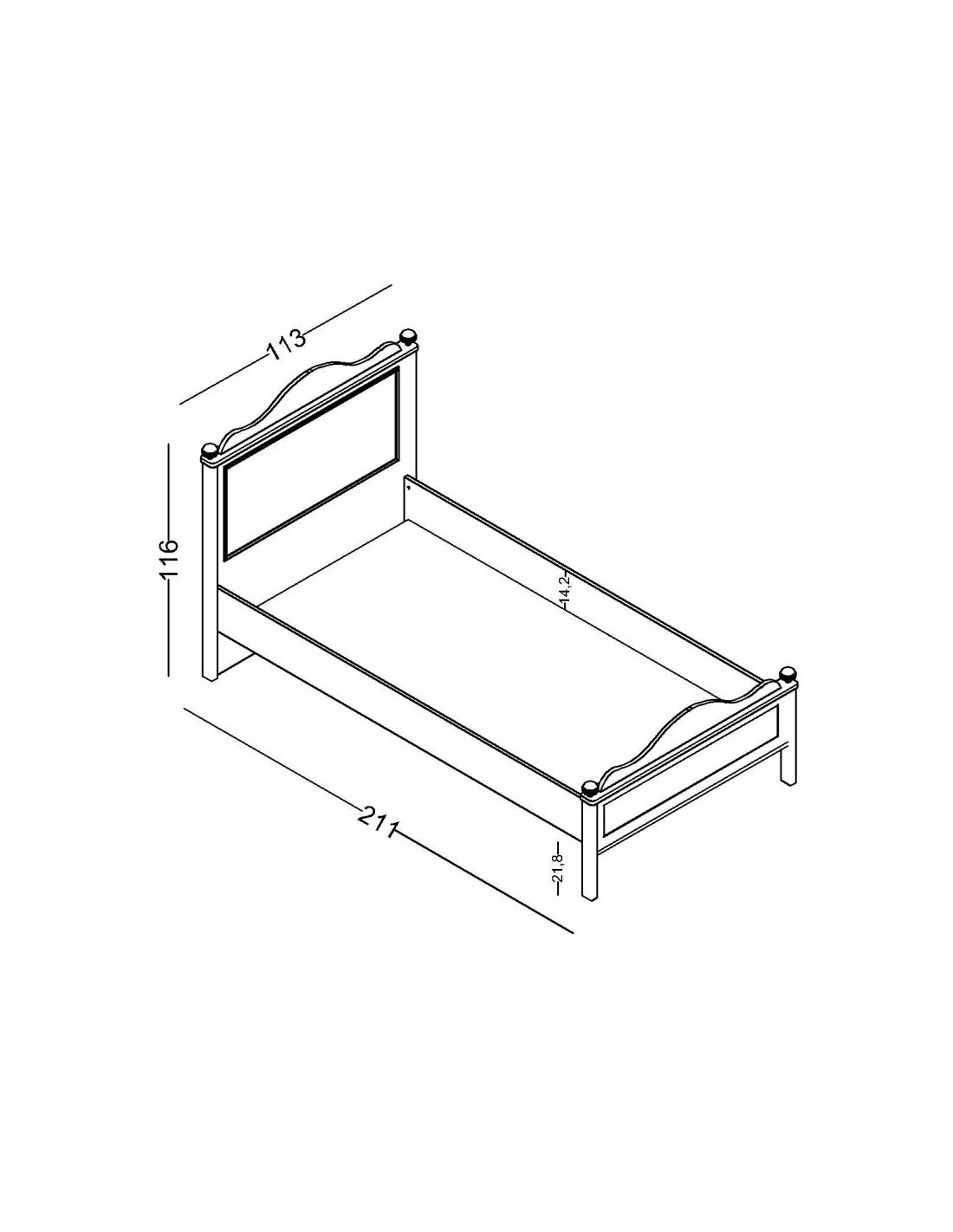 paidiko krevati alya diastaseis Κρεβάτι Alya - Image 3