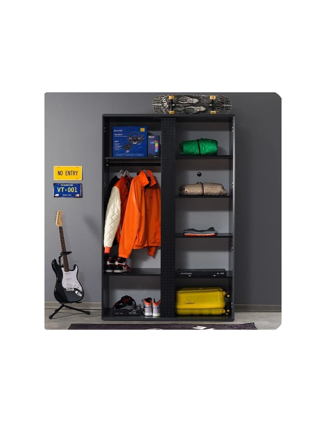 παιδική-ντουλάπα-με-2-φύλλα-arcade (1) Δίφυλλη ντουλάπα Arcade - Image 2