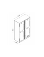 Δίφυλλη ντουλάπα Arcade - Image 3