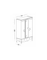 Τρίφυλλη ντουλάπα Juliet - Image 4