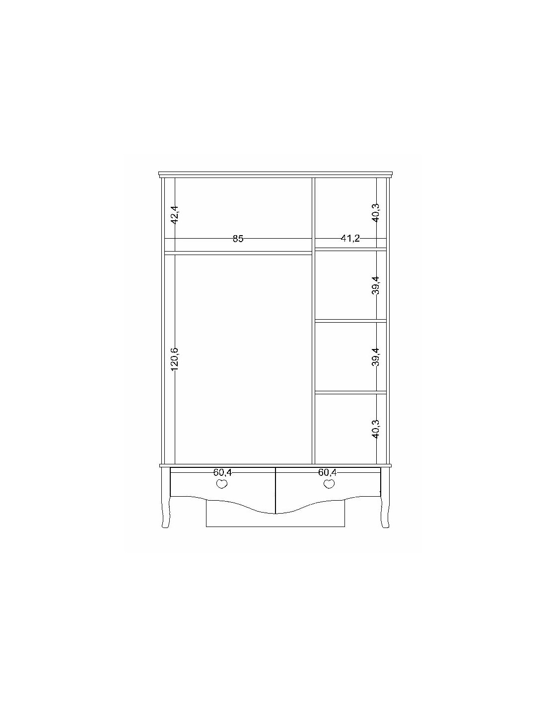 παιδική-ντουλάπα-με-3-φύλλα-juliet- (8) Τρίφυλλη ντουλάπα Juliet - Image 3