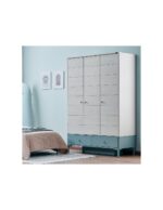 Τρίφυλλη ντουλάπα Marine Blue - Image 4