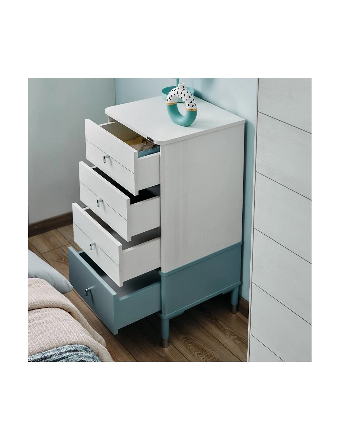 παιδική-συρταριέρα-στήλη-marin (2) Συρταριέρα ψηλή Marine Blue - Image 3