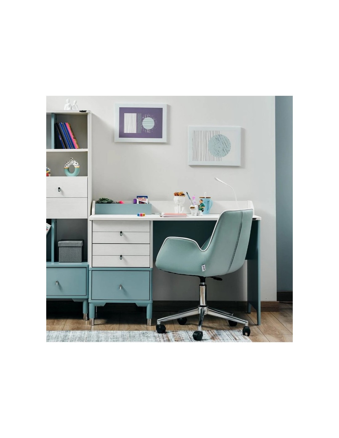 παιδικό-γραφειο-marin (1) Γραφείο απλό Marine Blue - Image 6