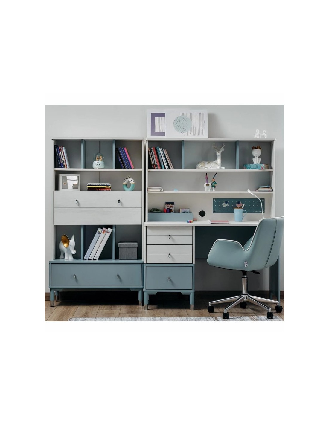 παιδικό-γραφειο-marin (4) Γραφείο Marine Blue με ράφια - Image 8