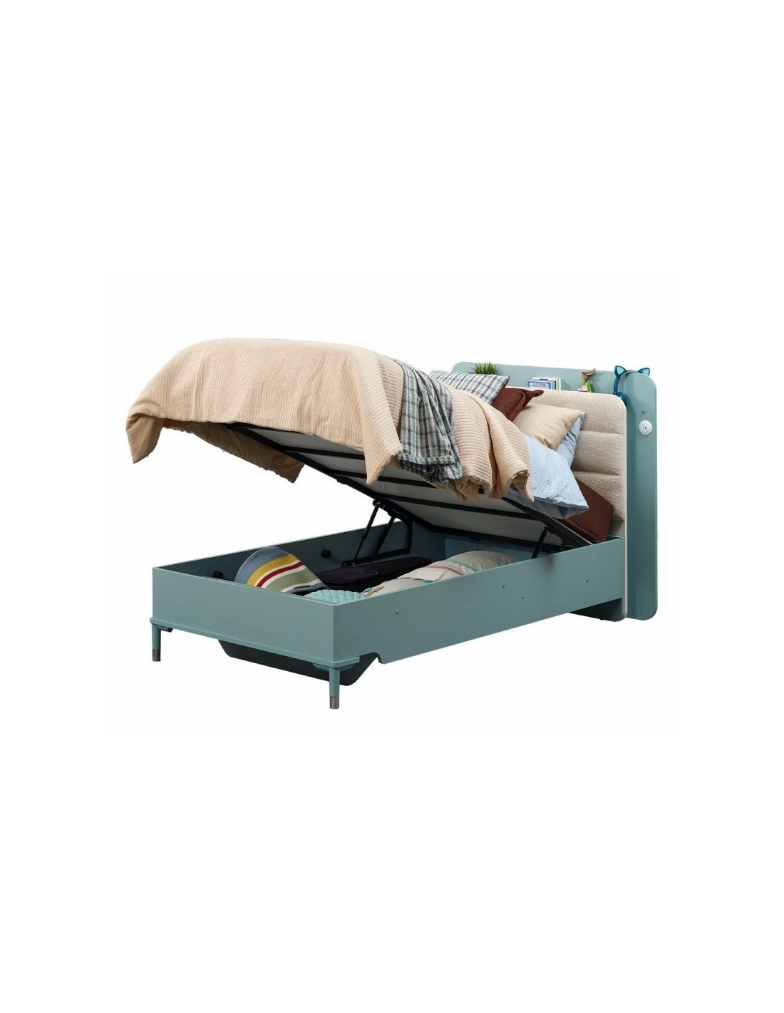 παιδικό-κρεβάτι-μπαούλο-μόνο-marin-lux-με-για-στρώμα-100-x-200 Κρεβάτι Marine Blue Lux με Αποθηκευτικό χώρο - Image 1