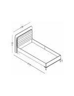 Κρεβάτι Marin Blue Lux με Led φωτισμό - Image 6