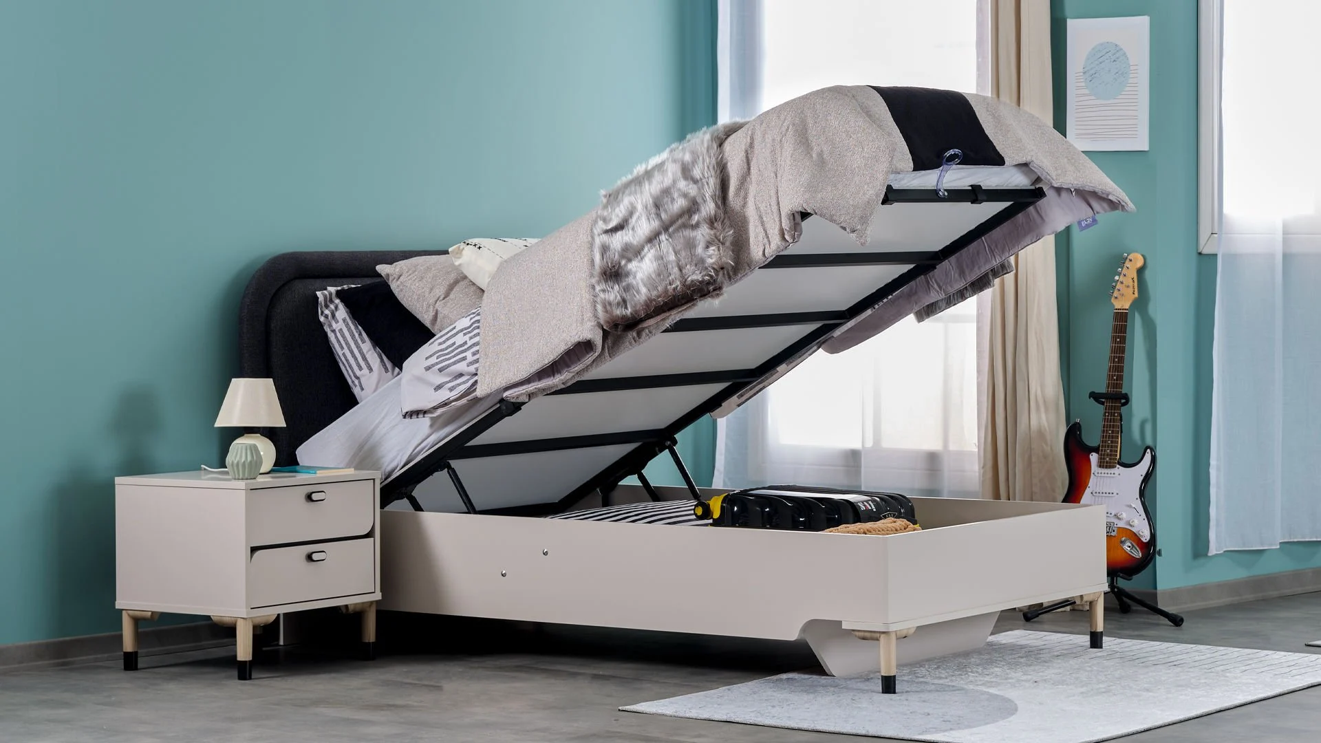 6 Κρεβάτι Lion με Αποθηκευτικό χώρο - Image 1