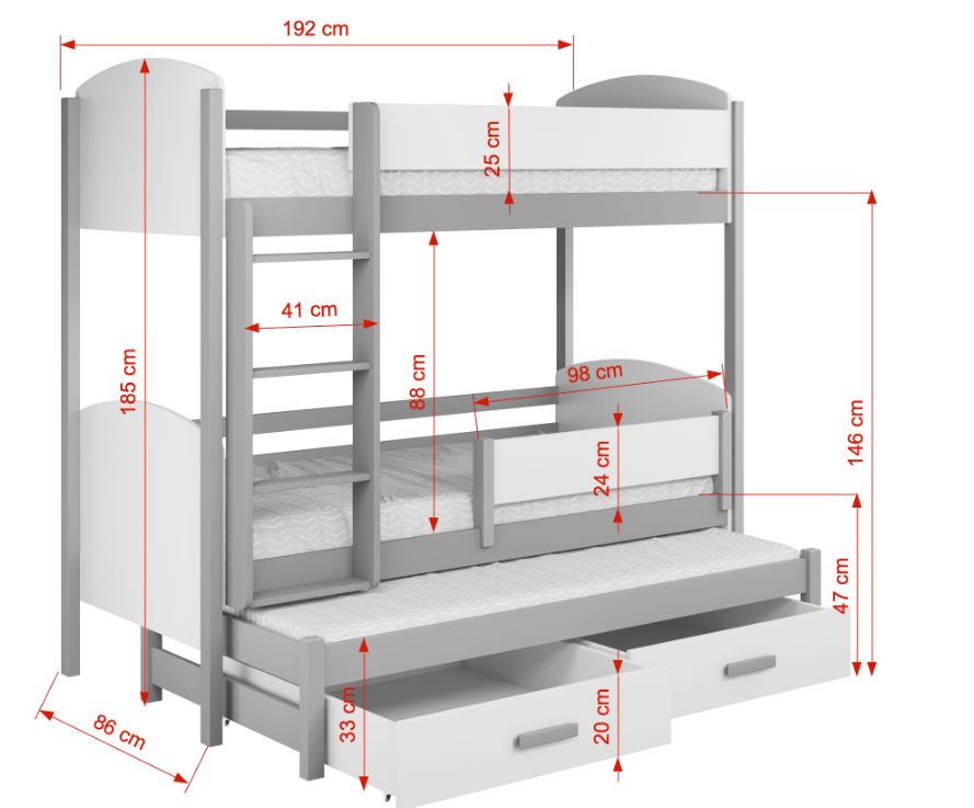 Logan diastaseis Logan 3 Κουκέτα για 3 παιδιά - Image 8