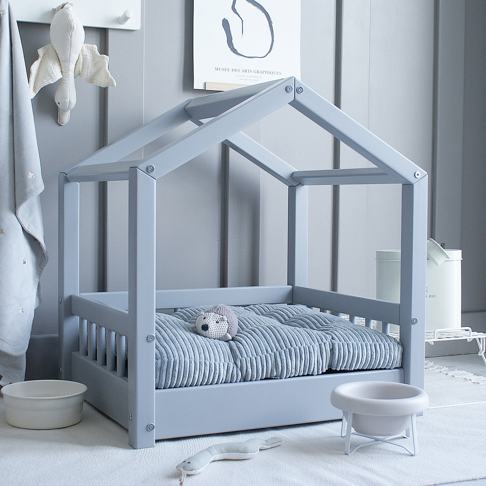 SONY DSC Cozy House Bed Grey Μεγέθη S-Μ-L - Image 6