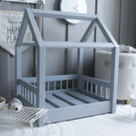 Furry House Bed Γκρι Μεγέθη S-Μ-L - Image 2