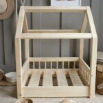 Furry House Bed Φυσικό Ξύλο Μεγέθη S-Μ-L - Image 2