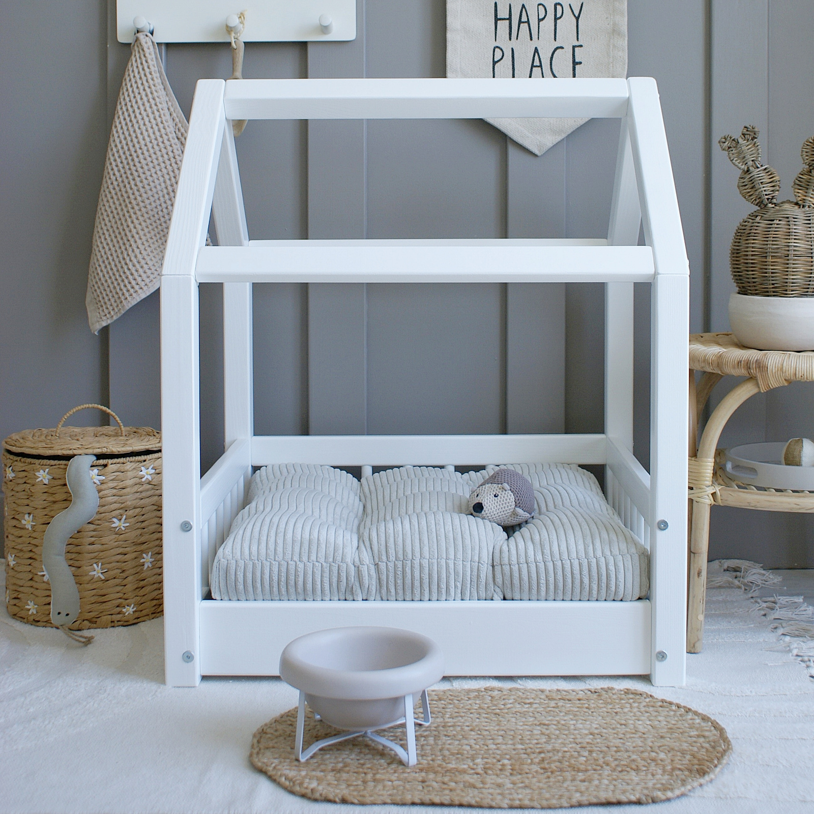 SONY DSC Furry House Bed Λευκό Μεγέθη S-Μ-L - Image 8