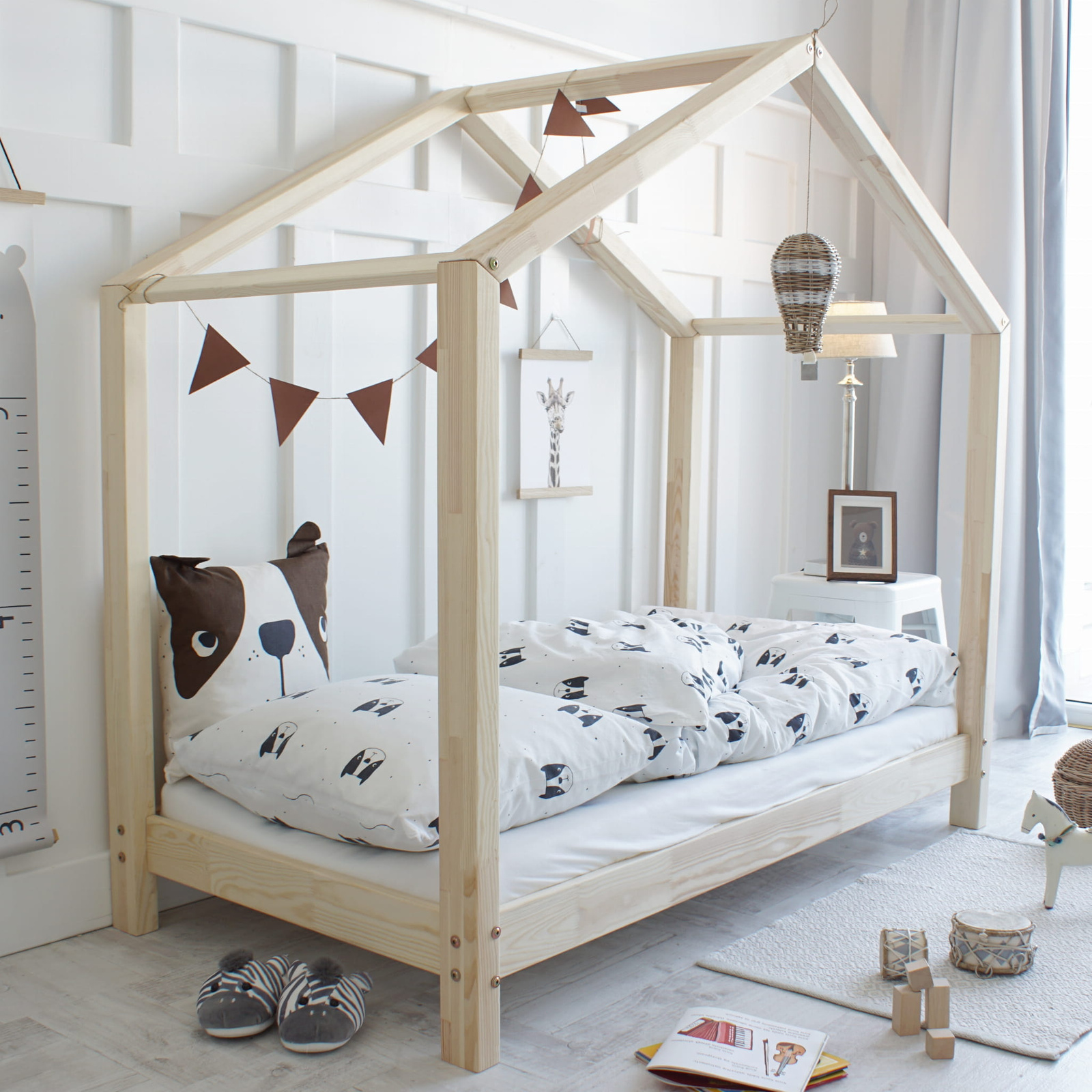 eng_pl_HouseBed-Classic-491_1 Housebed Classic Montessori παιδικό κρεβάτι κόντρα πλακέ πεύκο (πόδι 1-10εκ.) - Image 3