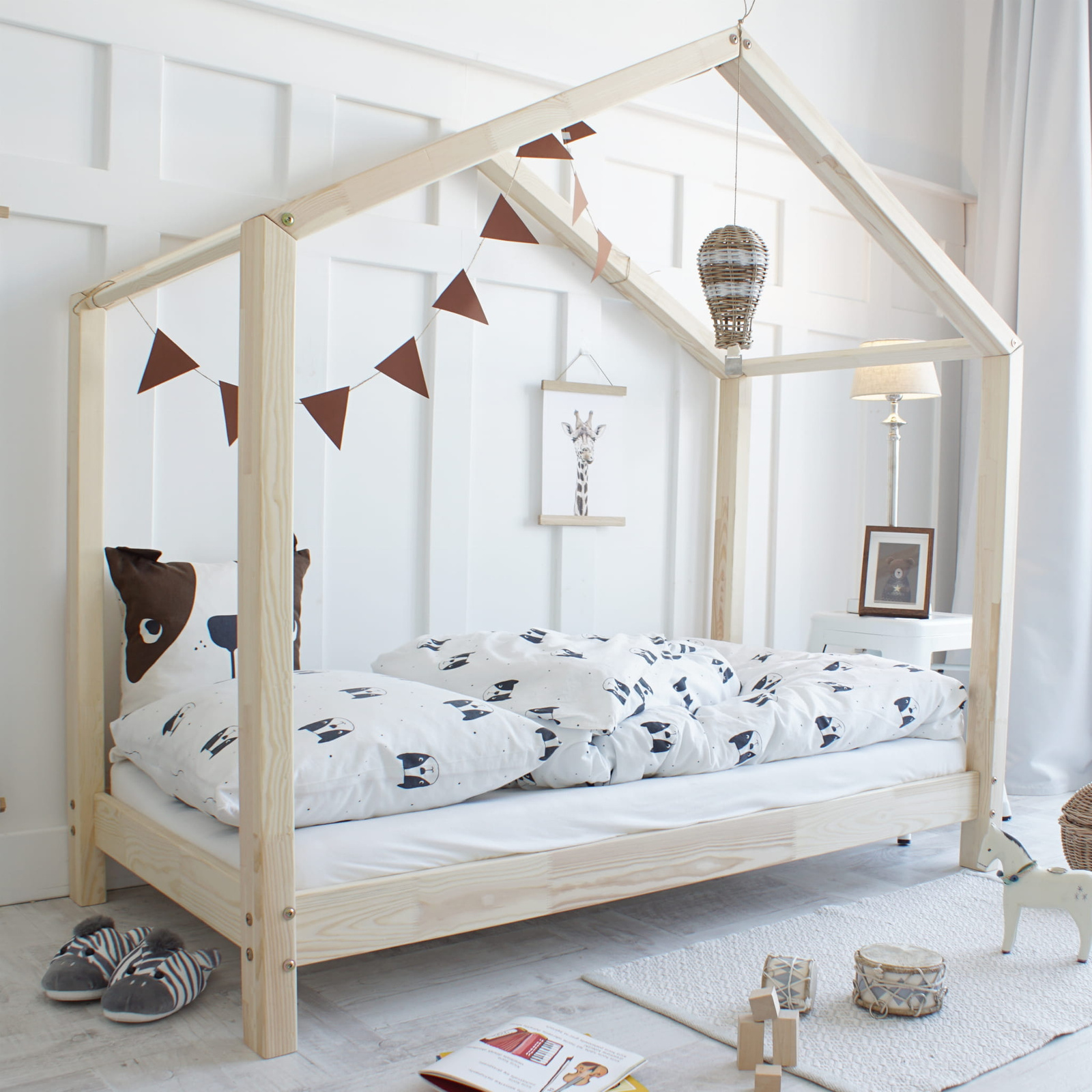 eng_pl_HouseBed-Classic-491_2 Housebed Classic Montessori παιδικό κρεβάτι κόντρα πλακέ πεύκο (πόδι 1-10εκ.) - Image 2