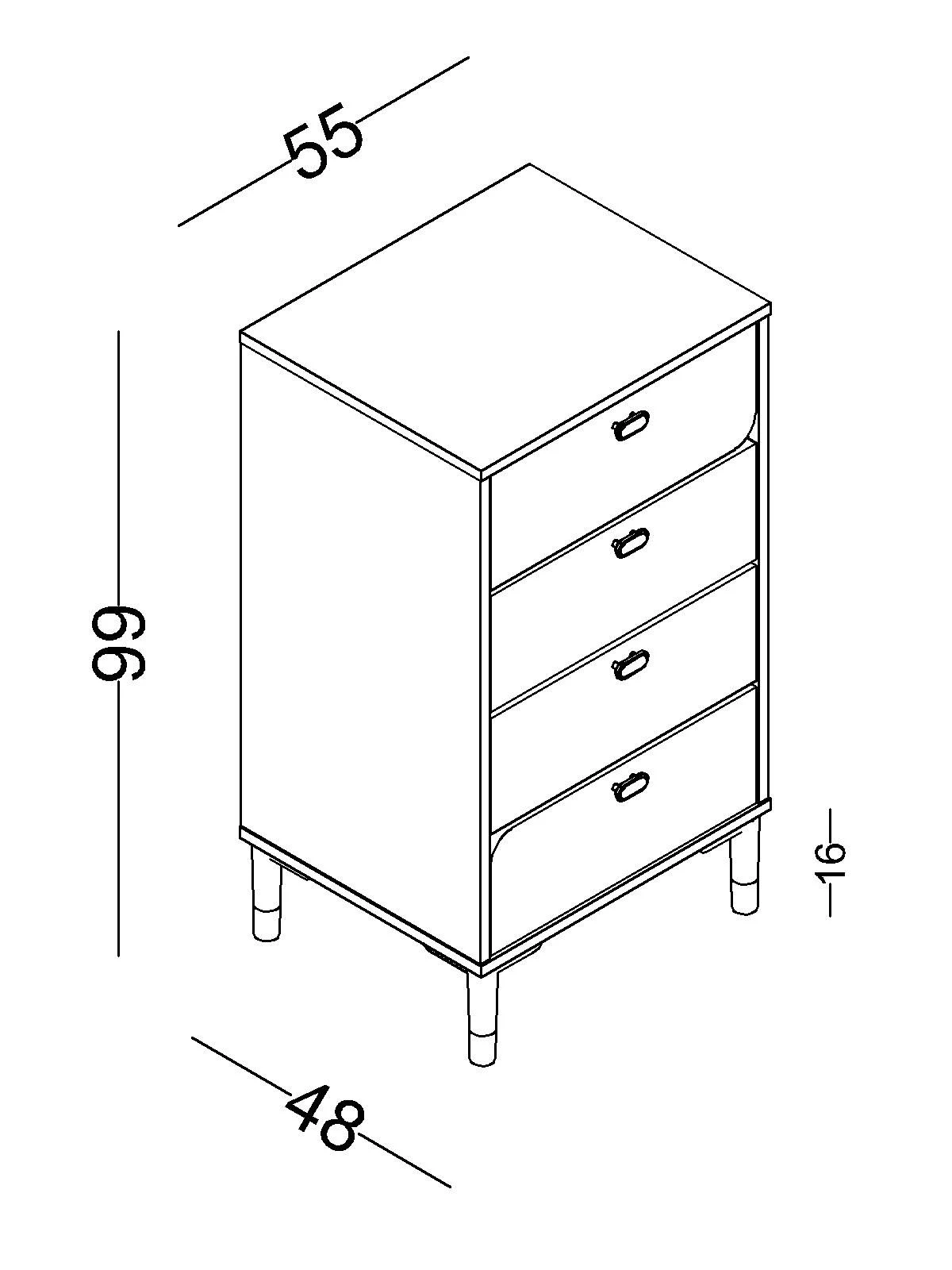 lion-yuksek-sifonyer Συρταριέρα ψηλή Lion - Image 3