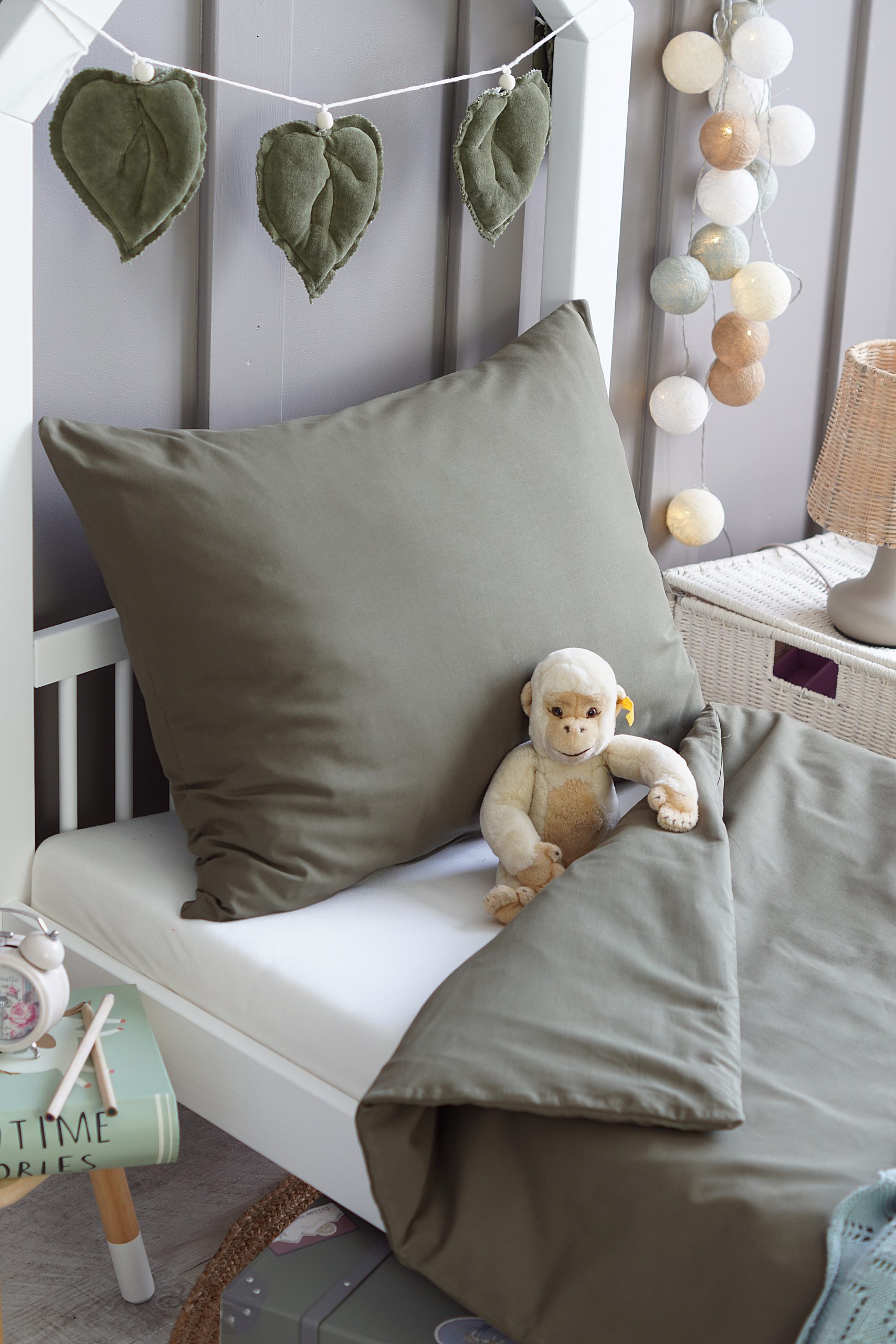 oliwka2-scaled (1) Σετ παπλωματοθήκη και μαξιλαροθήκη Dark Olive - Image 1