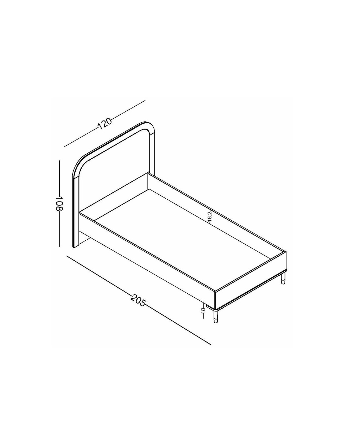 παιδικό-κρεβάτι-μονό-lion-με-ύφασμα-για-στρώμα-100-χ-200 Κρεβάτι Lion - Image 3