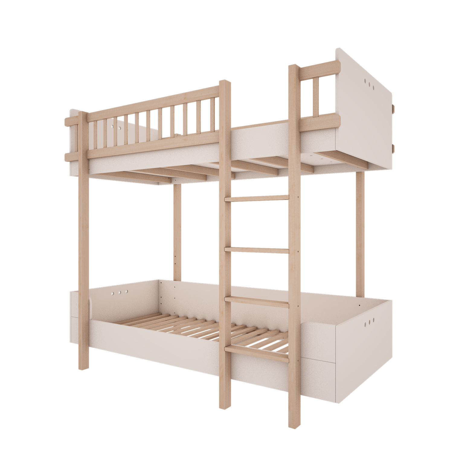 basic_bunk_bed_white_1_h7enu6j Basic μασίφ κάγκελα για την ψηλή κουκέτα - Image 4