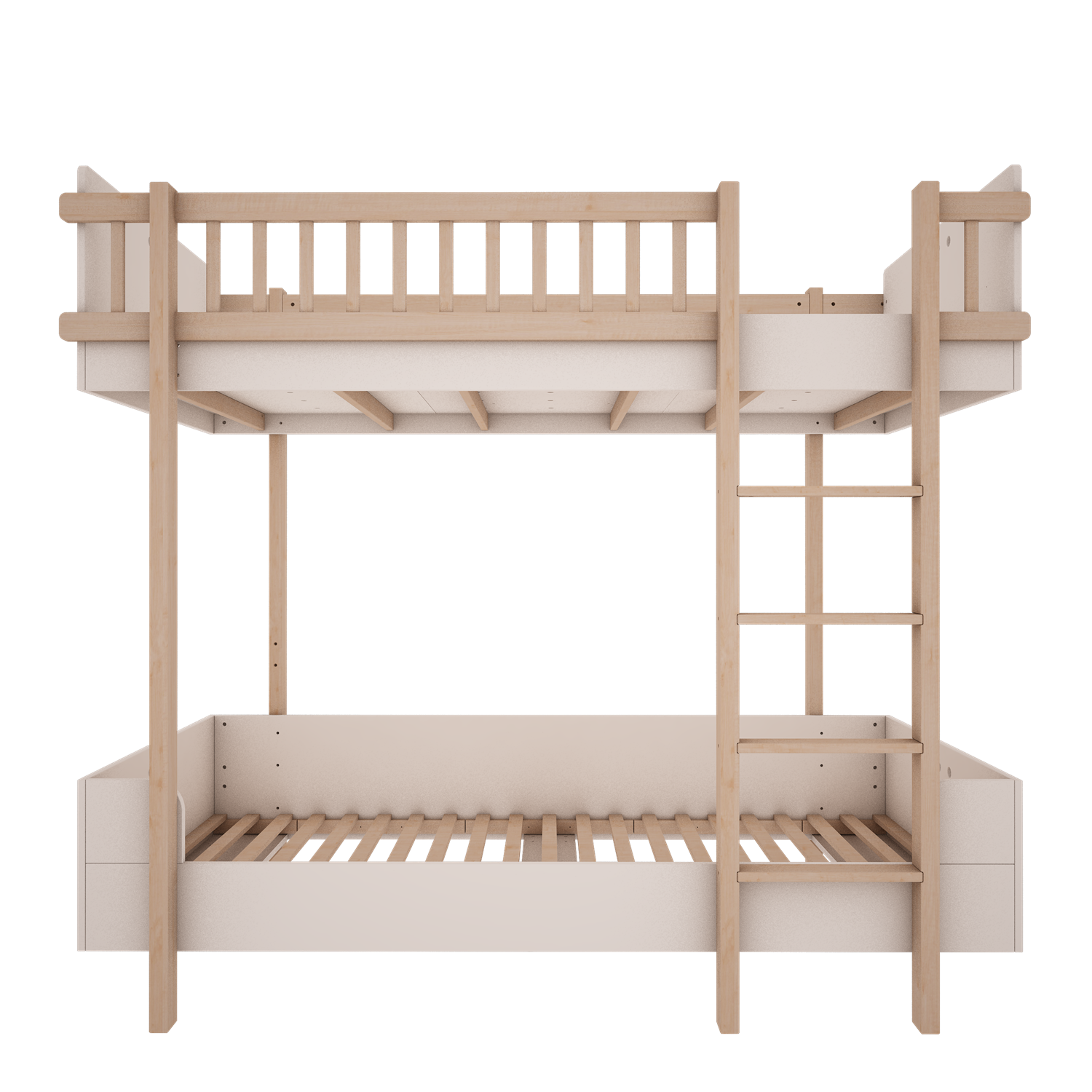 basic_bunk_bed_white_2_4Ah1xi9 Basic μασίφ κάγκελα για την ψηλή κουκέτα - Image 3