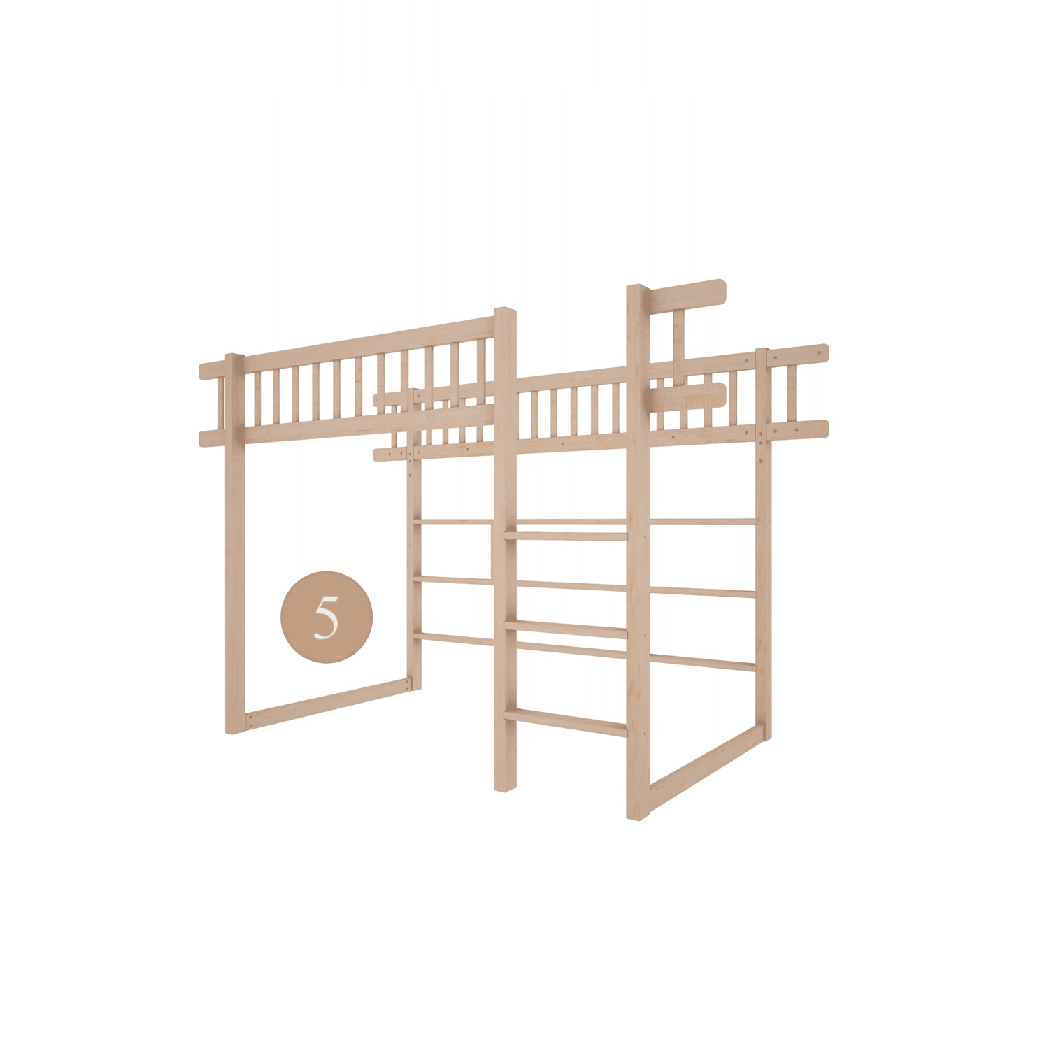 elementy_drewniane_do_niskiego_antresola_-_5__kopia Kit μετατροπής για τη χαμηλή κουκέτα Basic - Image 1