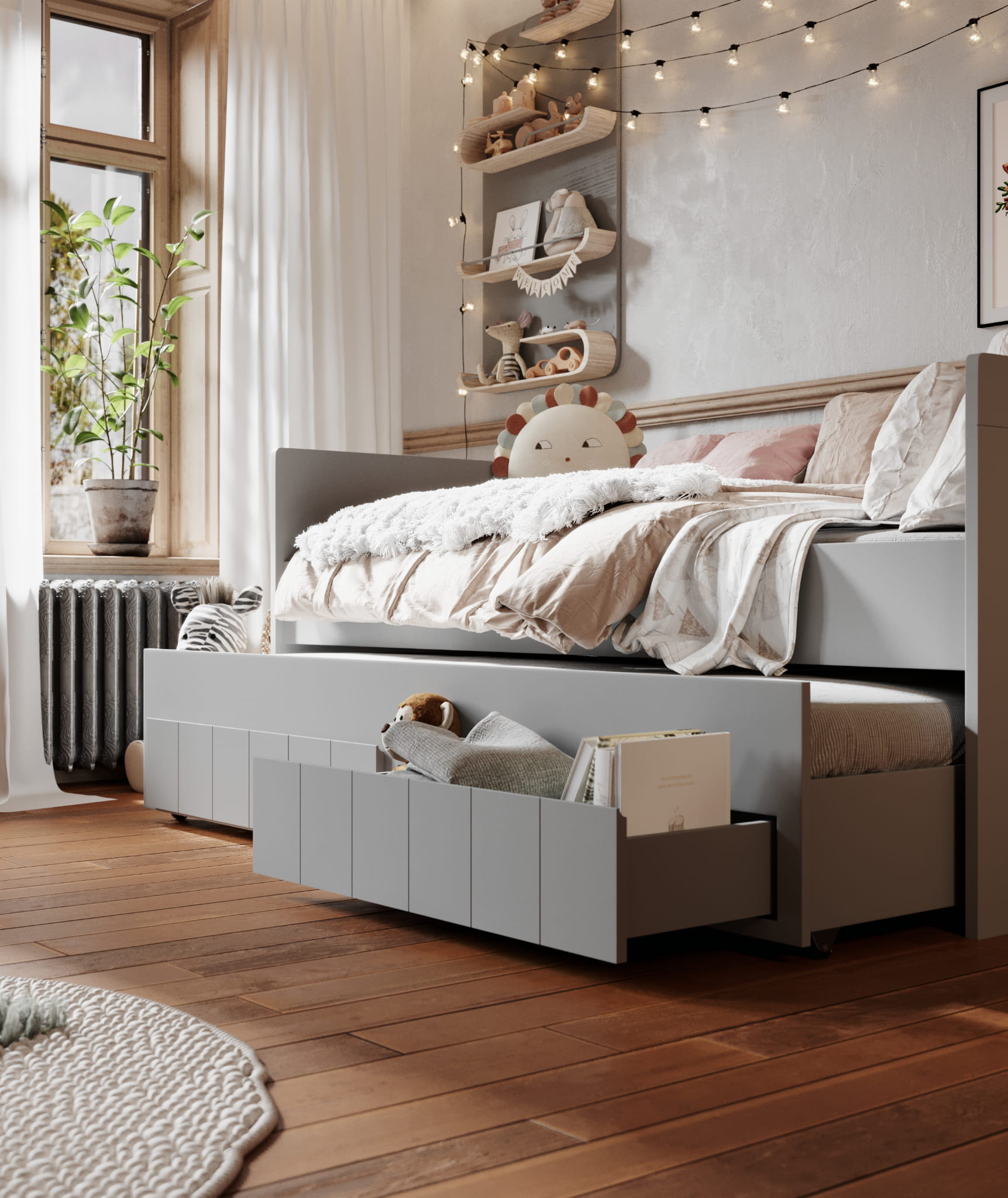 grey10 Calmo daybed κρεβάτι με συρόμενο και συρτάρια - Image 3