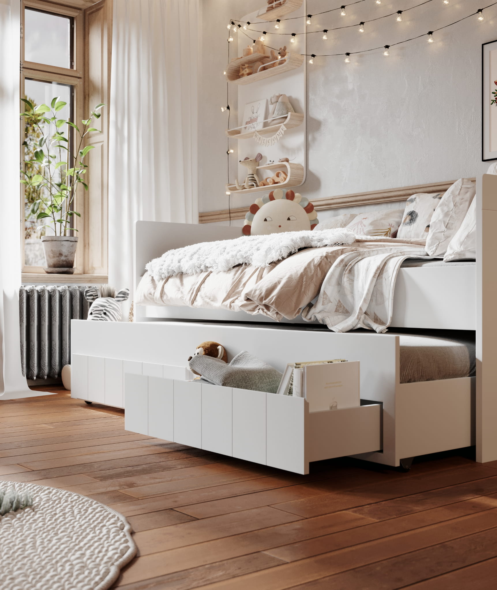 white13 Calmo daybed κρεβάτι με συρόμενο και συρτάρια - Image 8