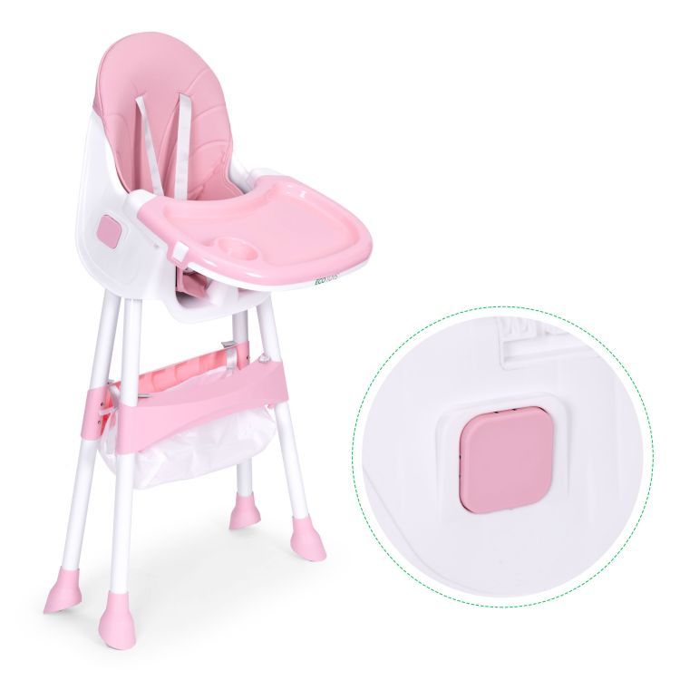 9_max (3) Καρεκλάκι φαγητού 2 σε 1 Ροζ - Image 7