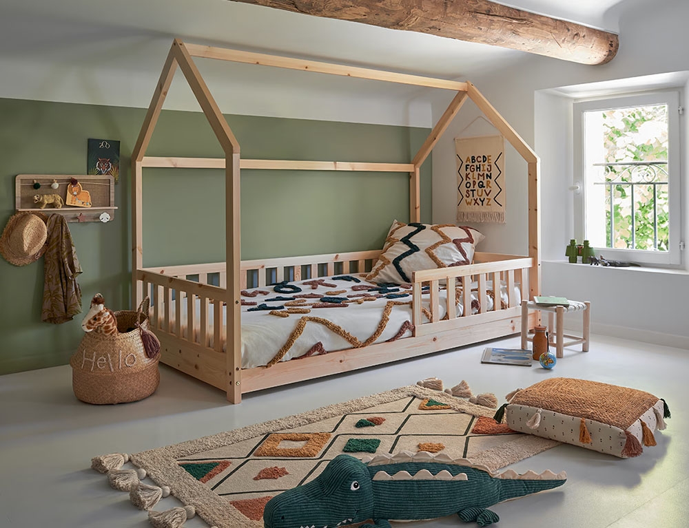 Bosco2 Παιδικό Κρεβάτι Bosco Τύπου Montessori 195x98x145.5cm - Image 4