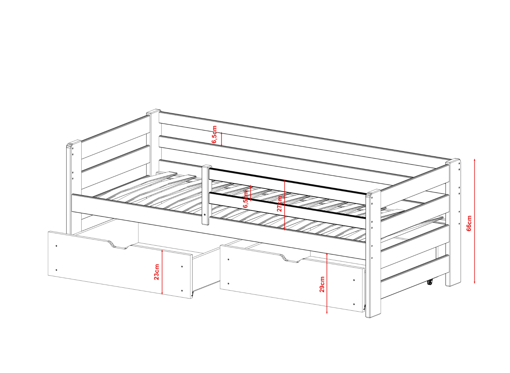 ERGO 3 Ergo παιδικό κρεβάτι μασίφ - Image 3
