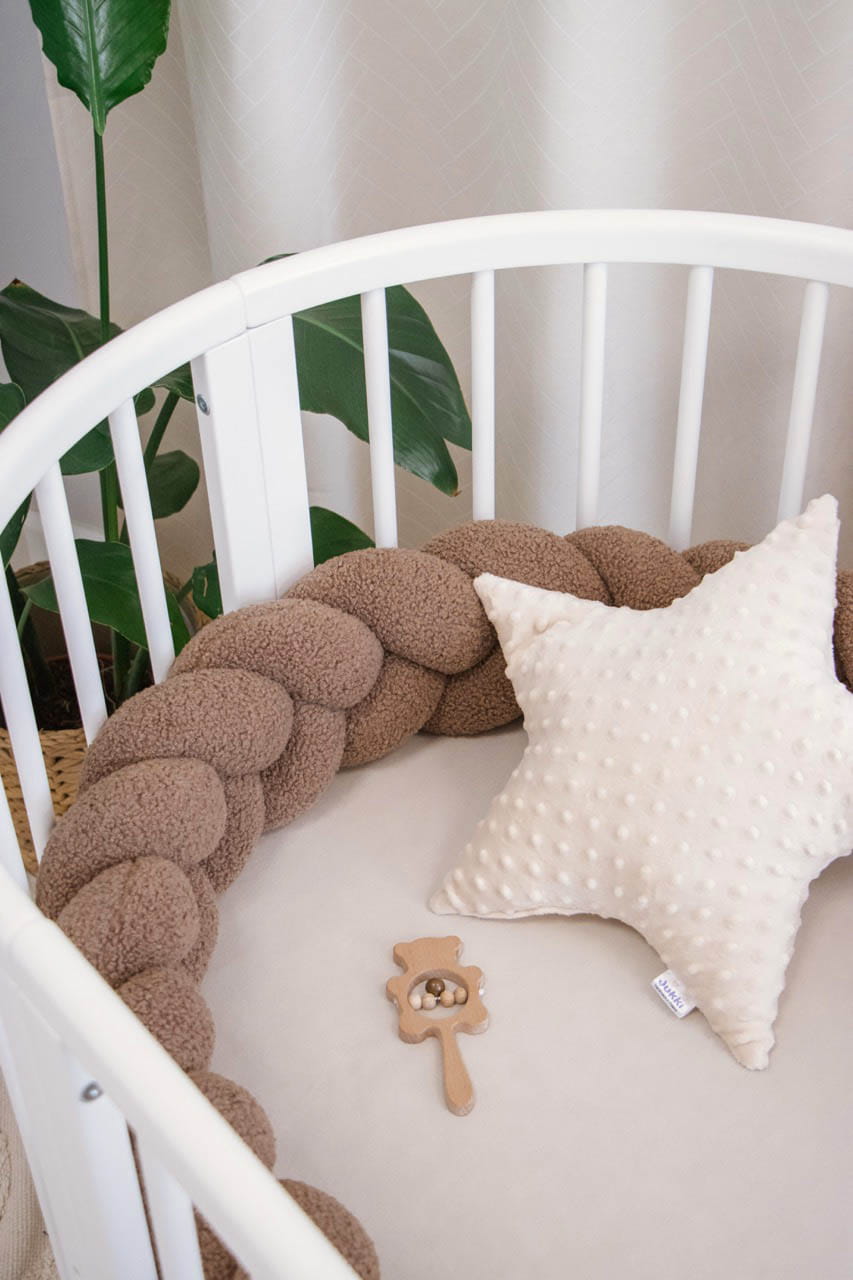 IMG_6687-Duzy Πάντα πλεξούδα τριπλή χειροποίητη Boucle 200x18εκ. Brown - Image 6