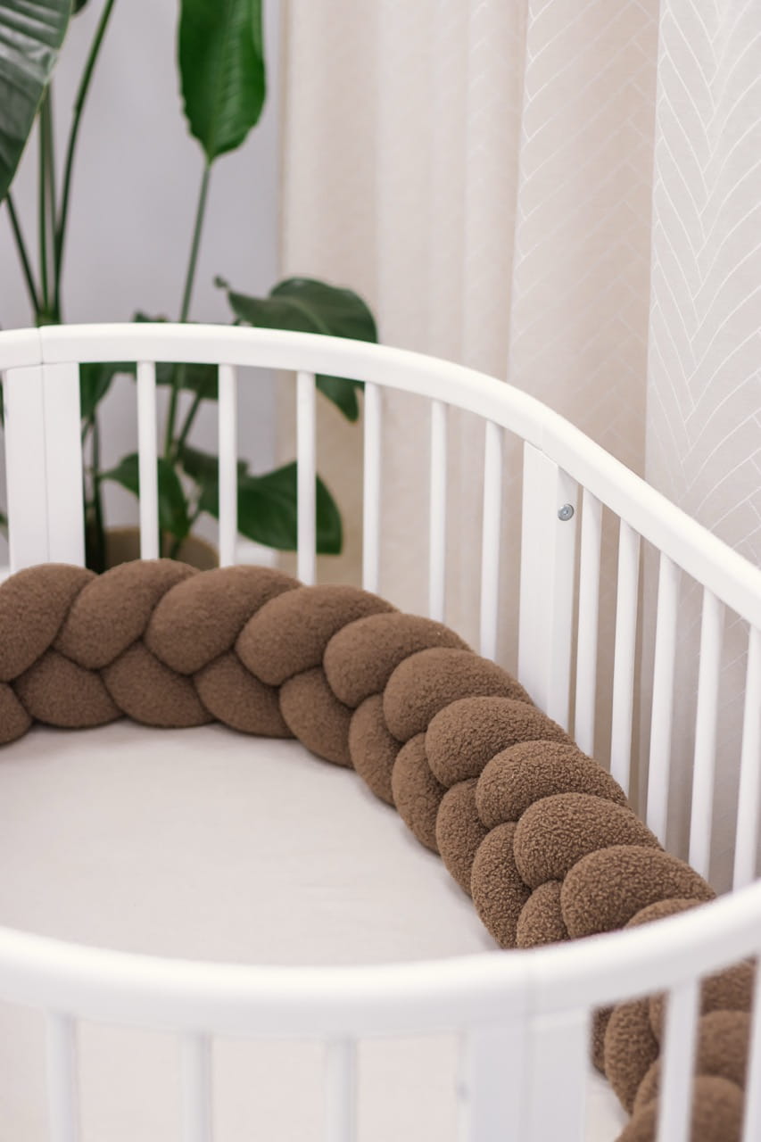 IMG_7031-Duzy Πάντα πλεξούδα τριπλή χειροποίητη Boucle 200x18εκ. Brown - Image 7