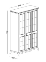 Τρίφυλλη ντουλάπα Alegra - Image 3