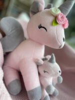 Λούτρινος μαλακός μονόκερος Mini Λευκός - Image 8