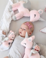 Λούτρινος μαλακός μονόκερος Mini Λευκός - Image 4