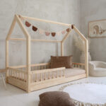 Bello Μontessori παιδικό κρεβάτι μασίφ με αφαιρούμενα κάγκελα - Image 2